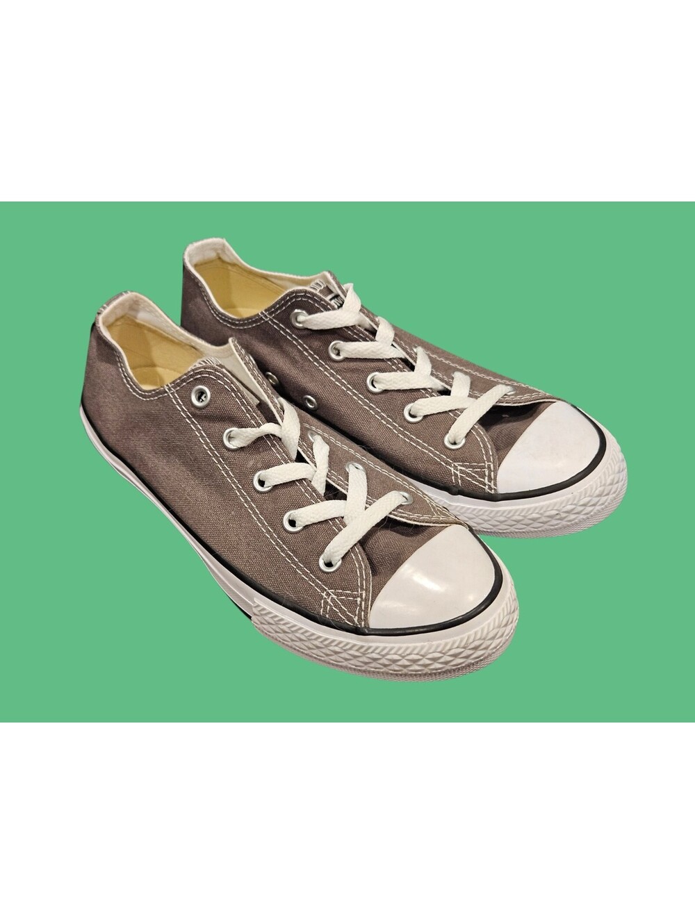 Converse Chuck Taylor All Star Low Top Charcoal Gray Canvas Unisex SZ M 3